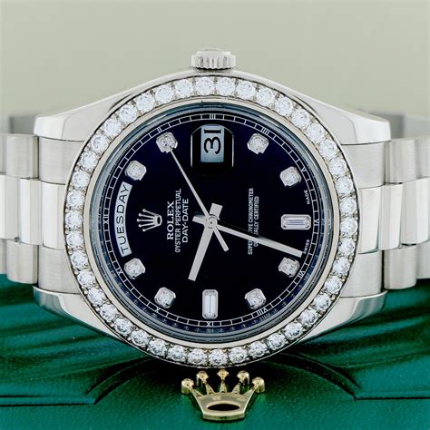 white face rolex day date|rolex day date diamond dial.